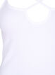 Organic cotton rib top with cross detail, Bright White, Packshot image number 2