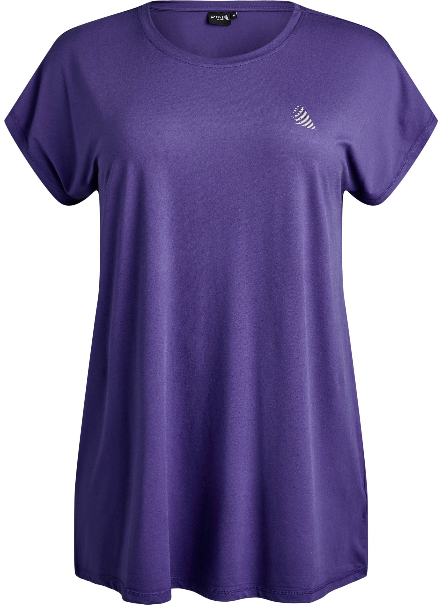 ZizzifashionLong training t-shirt, Purple, Packshot image number 0