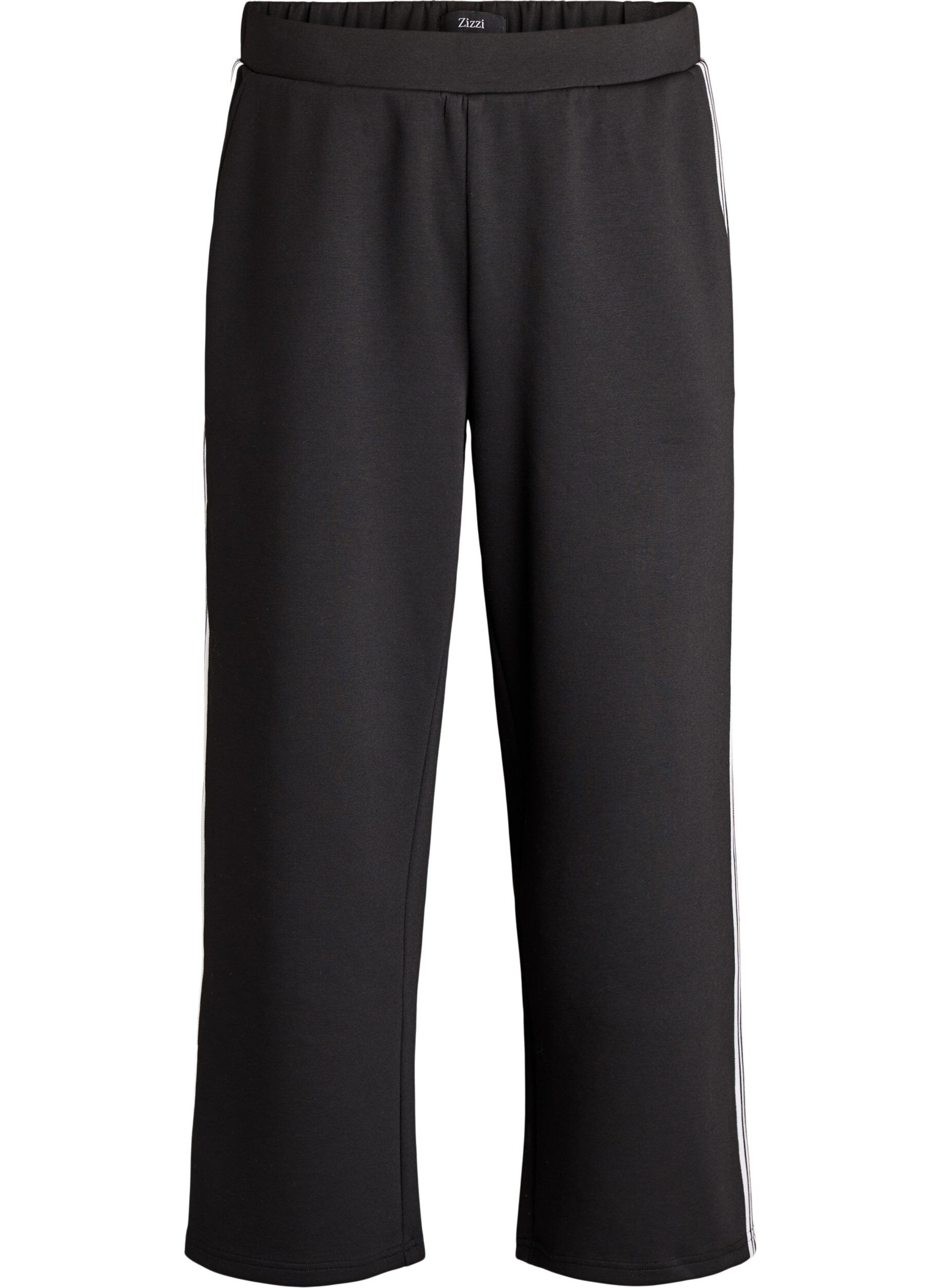 Trousers with side stripes