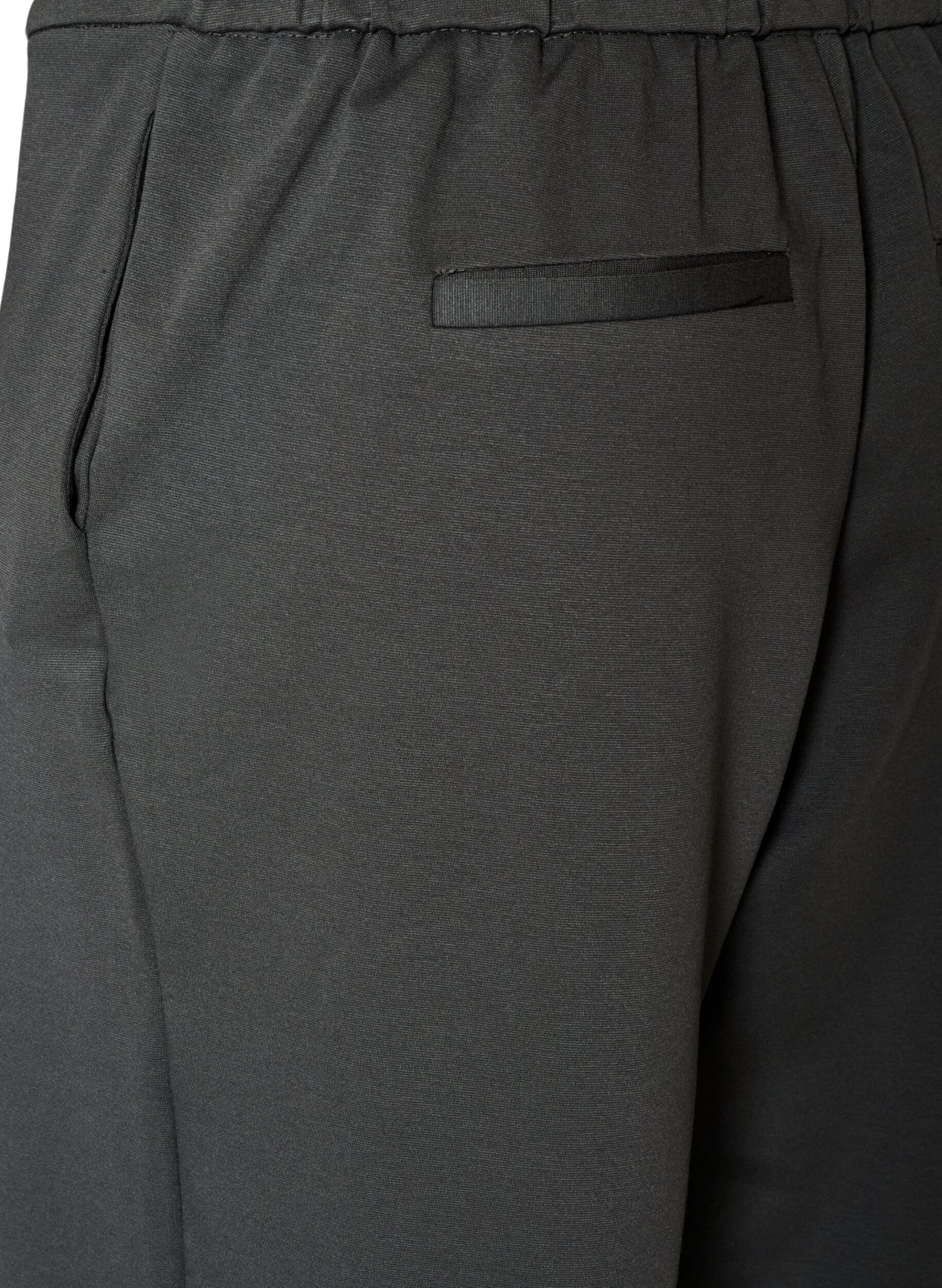 ZizzifashionLoose jersey trousers with a high waist, Dark Grey, Packshot image number 3