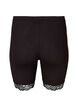 Cycling shorts with lace trim, Black, Packshot image number 1