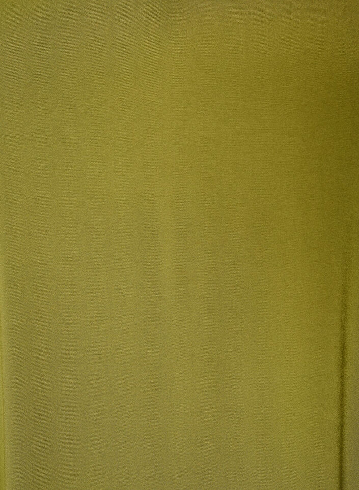 Viscose blouse with a V-neck and long sleeves, Green, Packshot image number 2