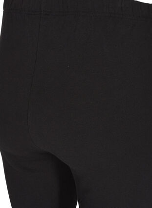 Lined cotton leggings, Black, Packshot image number 2