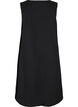 Sleeveless cotton dress with A-line cut, Black, Packshot image number 1