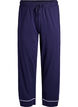 Cotton pyjama trousers with high waist, Blue, Packshot image number 0