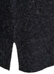 Short knitted dress with wavy hem and slits, Dark Grey, Packshot image number 3