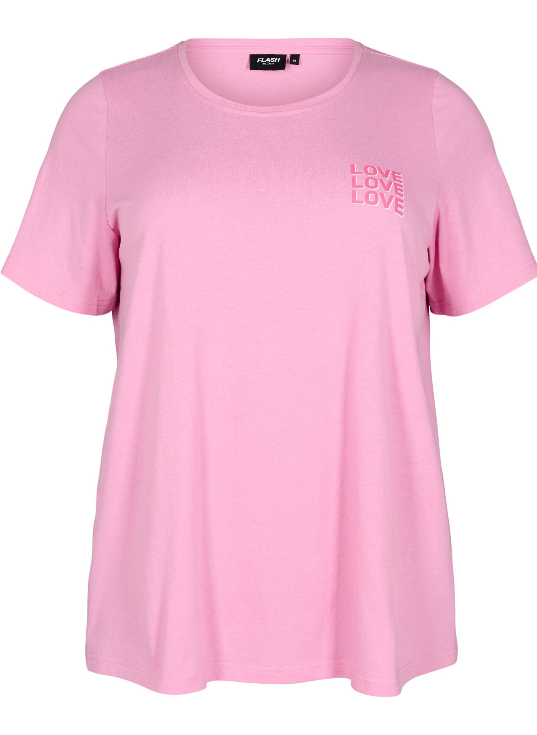 Zizzifashion FLASH - T-shirt with motif, Pink, Packshot image number 0
