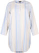 Striped dress with long sleeves, Birch w. Stripes, Packshot image number 0