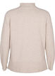 Merino wool turtleneck jumper, Pumice Stone Mel., Packshot image number 1