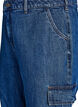 High-waisted cargo jeans, Blue, Packshot image number 2