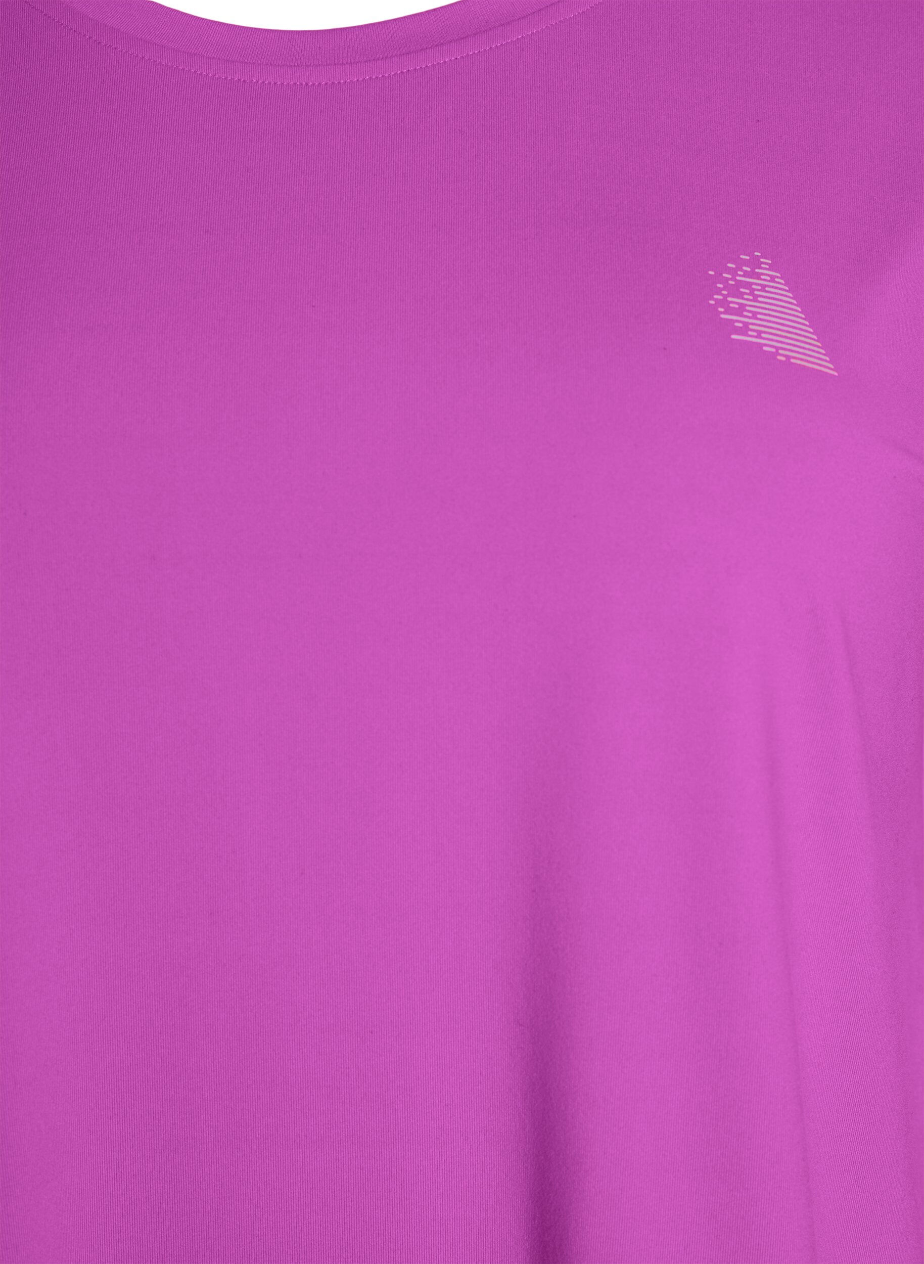 Zizzifashion Solid-coloured training T-shirt, Purple, Packshot image number 2