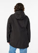 Short softshell jacket with detachable hood, Black, Model image number 2
