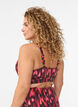 Bikini top with print and ruffle details, Pink, Model image number 1