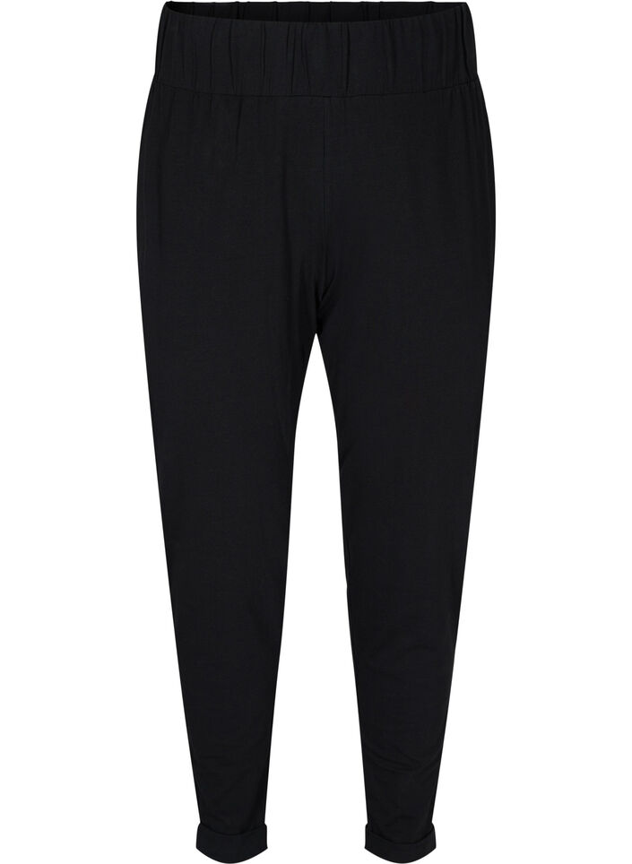 Cotton trousers, Black, Packshot image number 0
