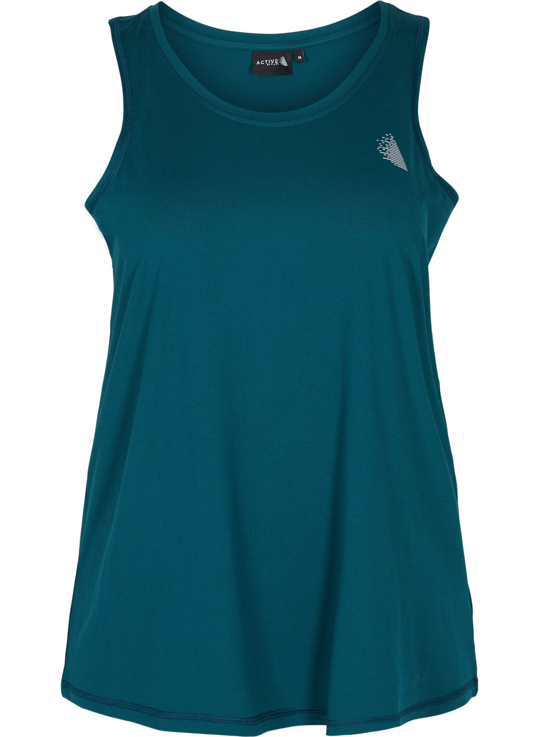 Zizzifashion Solid coloured training top with a round neck, Green, Packshot image number 0