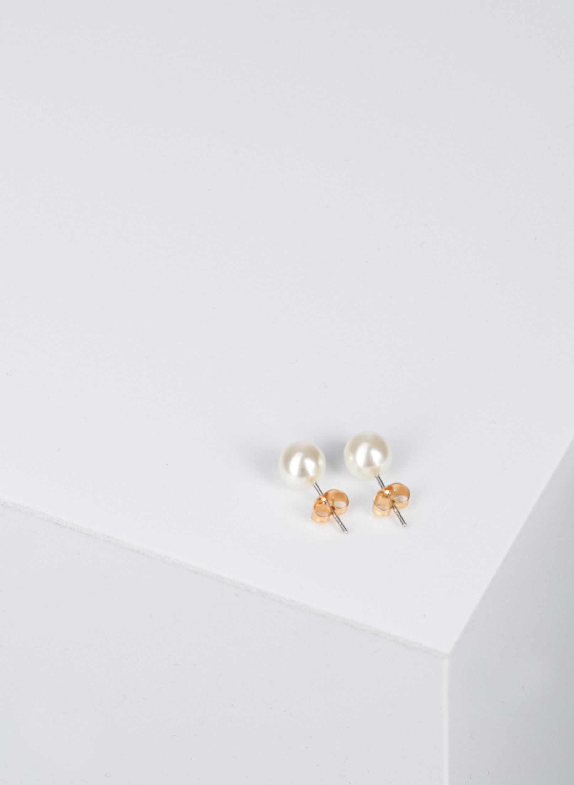 Zizzifashion Pearl earrings, PEARL, Packshot image number 2