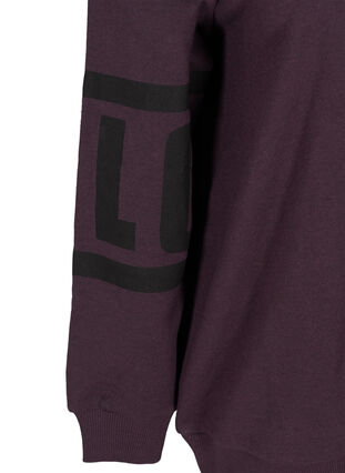Sweatshirt with a high neck, Blackberry Wine, Packshot image number 3