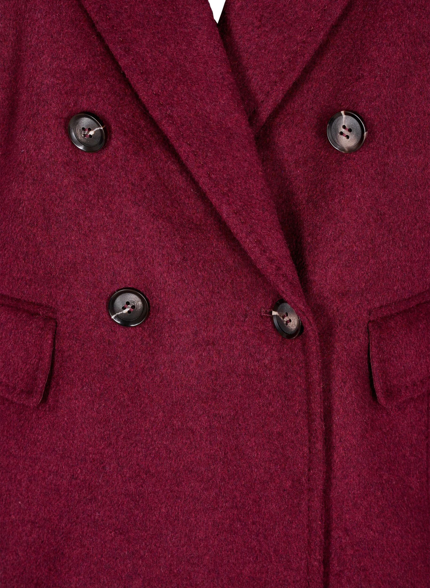 Zizzifashion Blazer with double-breasted closure and classic lapels, Red, Packshot image number 2