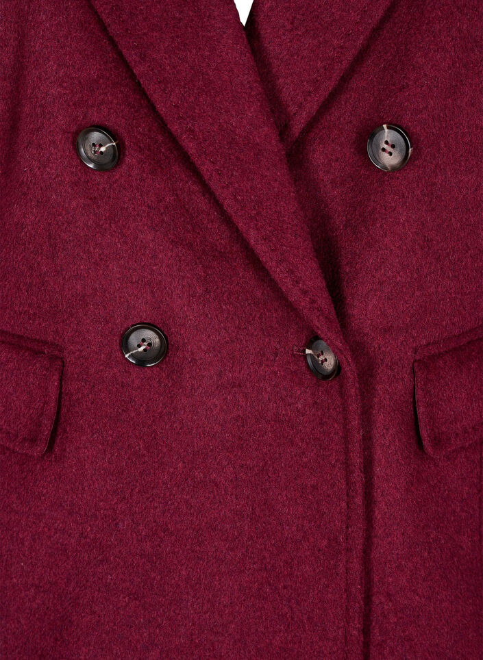 Blazer with double-breasted closure and classic lapels, Red, Packshot image number 2