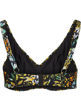 Bikini top, Small Black Flowers, Packshot image number 1
