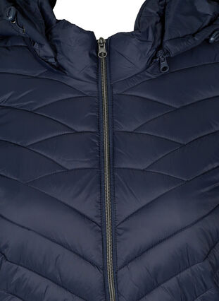 Long, quilted, lightweight jacket, Night Sky, Packshot image number 2