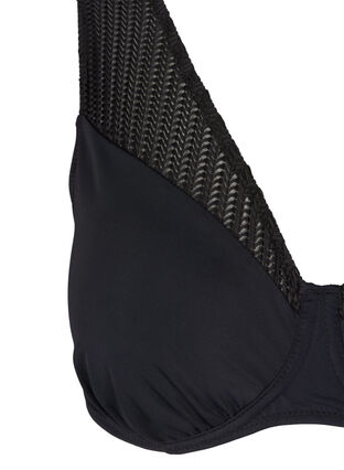 Underwired bikini top, Black, Packshot image number 2
