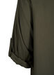 Shirt dress in viscose with hood and 3/4 sleeves, Thyme, Packshot image number 3