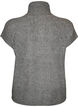 Knitted vest with high collar and zip, Grey, Packshot image number 1