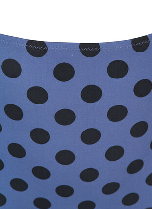 High-waisted bikini bottoms with print, Blue Indigo Dot, Packshot image number 2