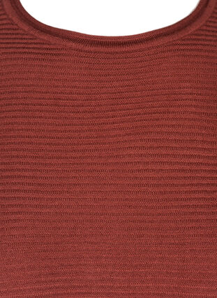 Ribbed knitted sweater with a round neck, Wild Ginger, Packshot image number 2