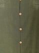 Short-sleeved cotton shirt with a V-neck, Green, Packshot image number 2