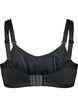 High support sports bra with underwire and padded straps, Black, Packshot image number 1