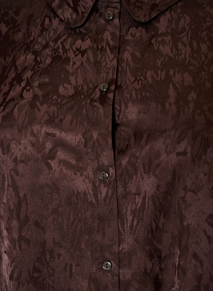 Shirt with tone-on-tone paisley pattern, Brown, Packshot image number 2