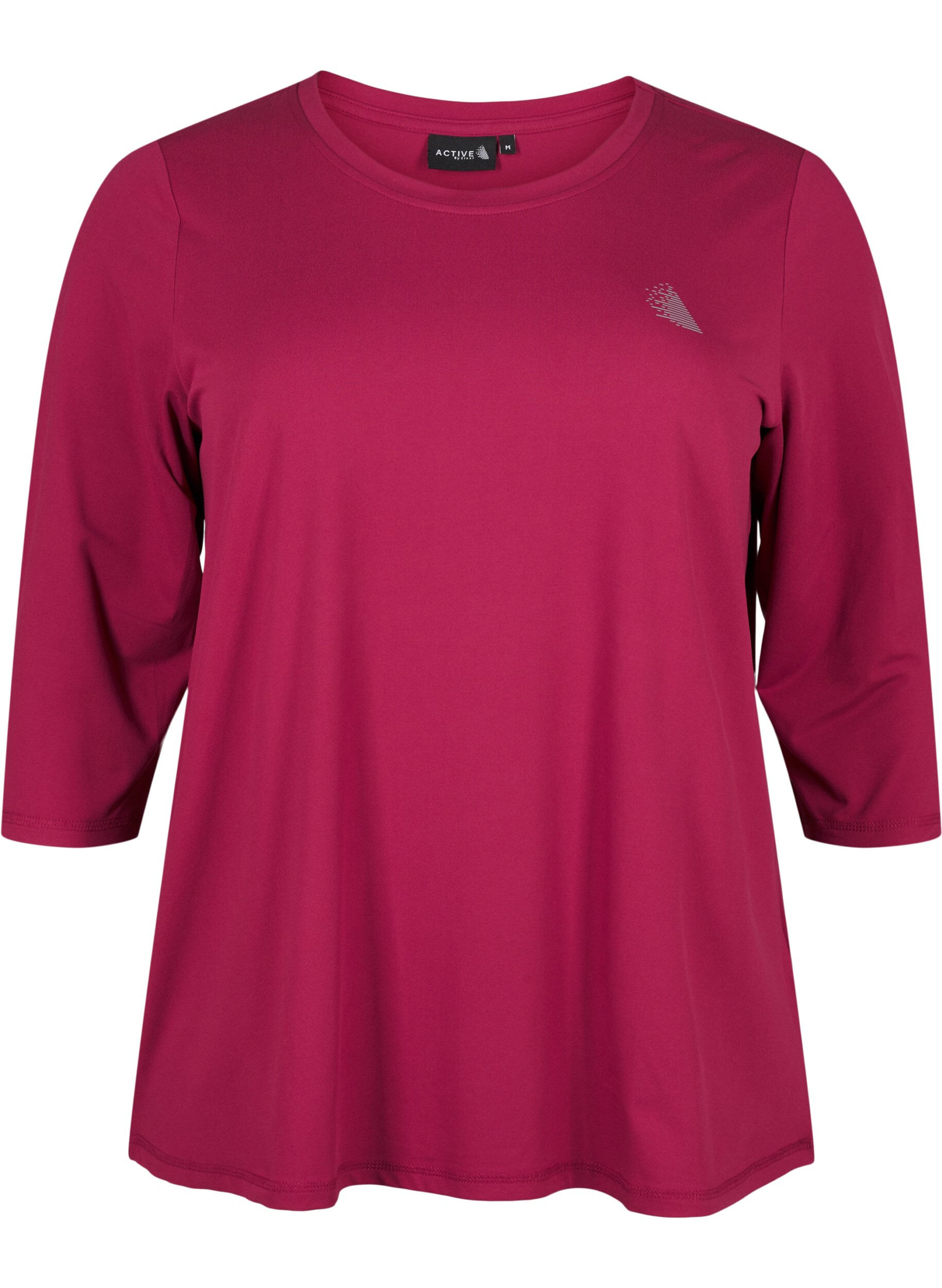 Zizzifashion Sports top with 3/4 sleeves, Red, Packshot image number 0
