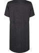 Short jersey dress with tie belt, Dark Grey, Packshot image number 1