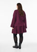 Short knitted A-line skirt, Dark Bordeaux, Model image number 2