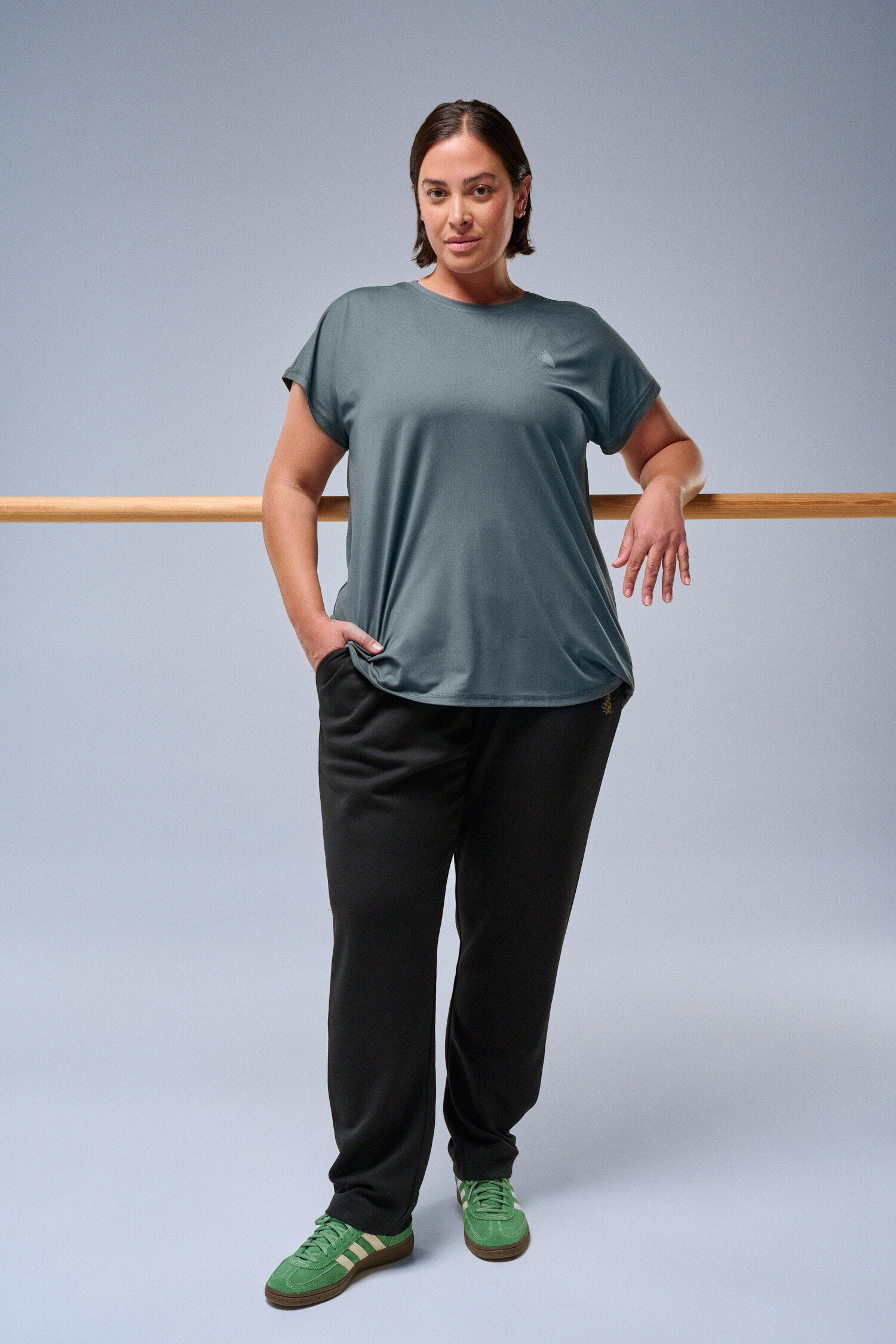 Sports T-shirt and trousers, , Model