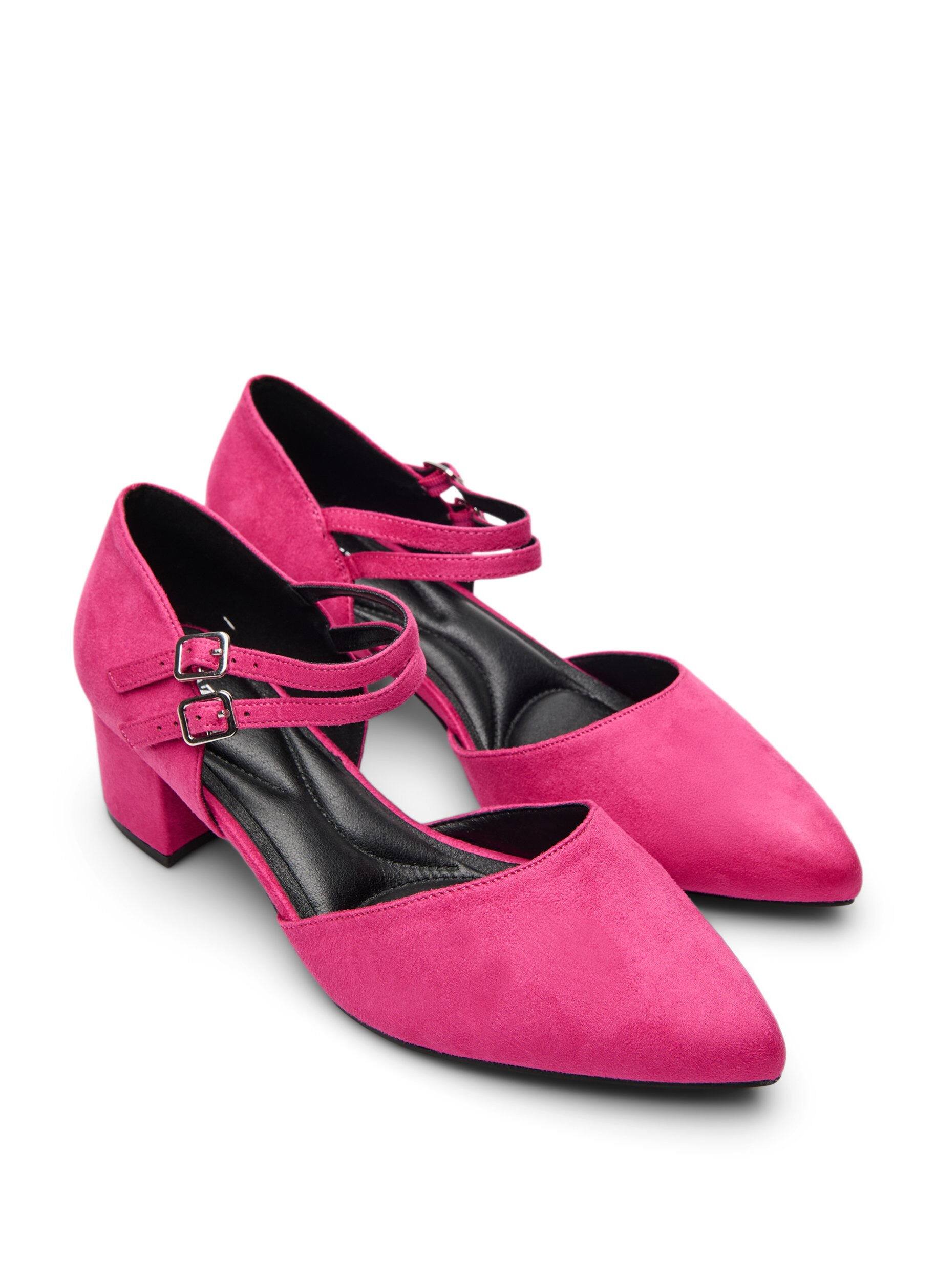 Zizzifashion Pumps with double straps, Pink, Packshot image number 1