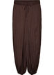 Balloon trousers with texture and an elasticated waist, Brown, Packshot image number 0