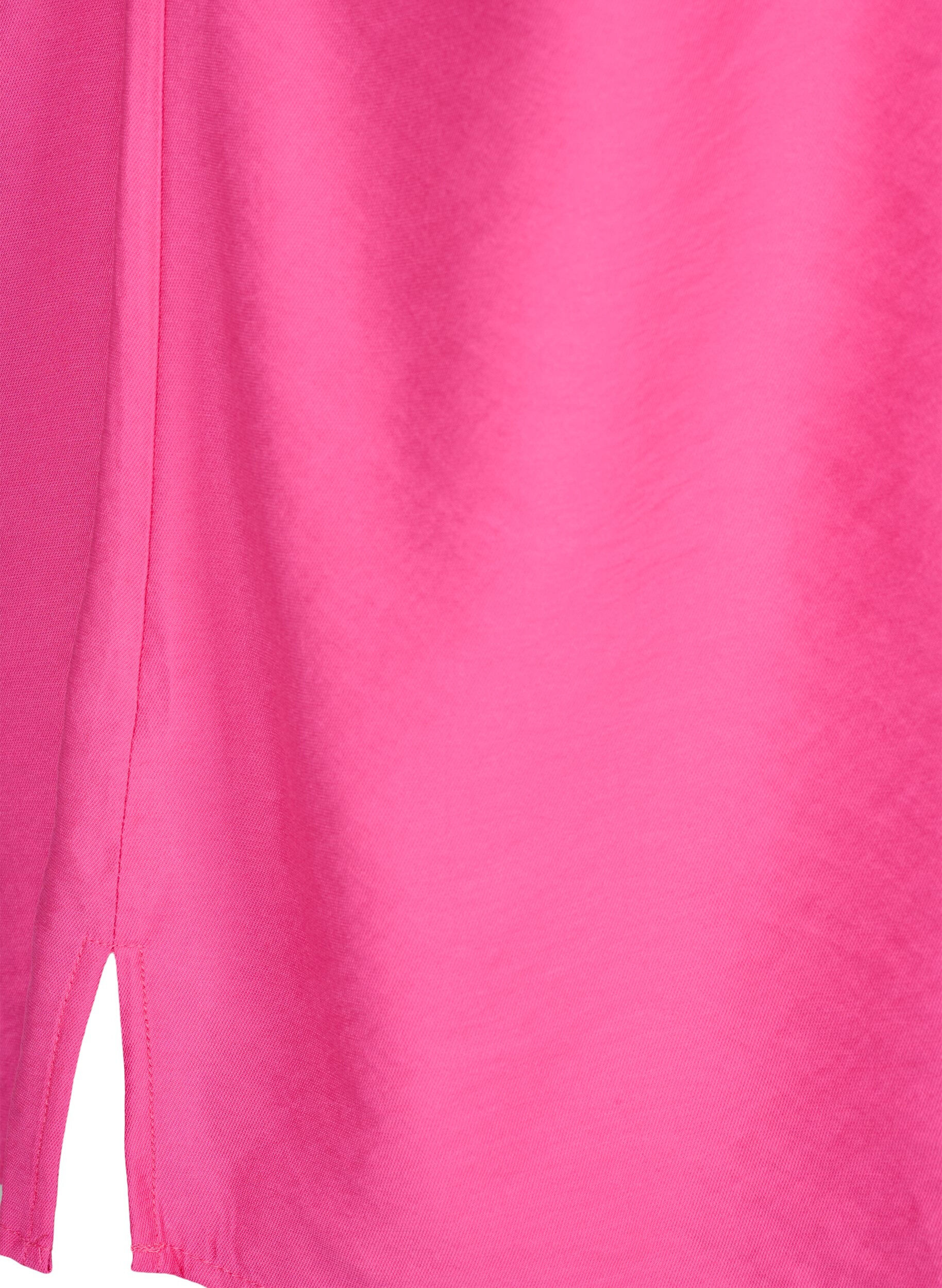 Zizzifashion One-shoulder blouse in viscose, Pink, Packshot image number 3