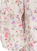 Viscose blouse with floral print and 3/4 sleeves, Vanilla, Packshot image number 3