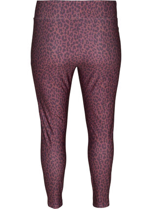 Cropped gym legging with leopard print, Deca Leo, Packshot image number 1