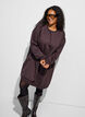 Loose sweatshirt dress with pockets, Brown, Model image number 0