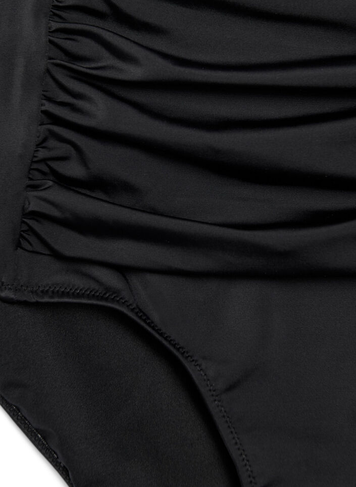 High waisted bikini bottoms, Black, Packshot image number 2