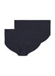 Seamless brief 2 pack, Black, Packshot image number 0