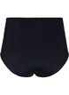 High-waisted bikini bottom with ruching, Black, Packshot image number 1