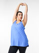 Workout top with v-neck, Blue, Model image number 0