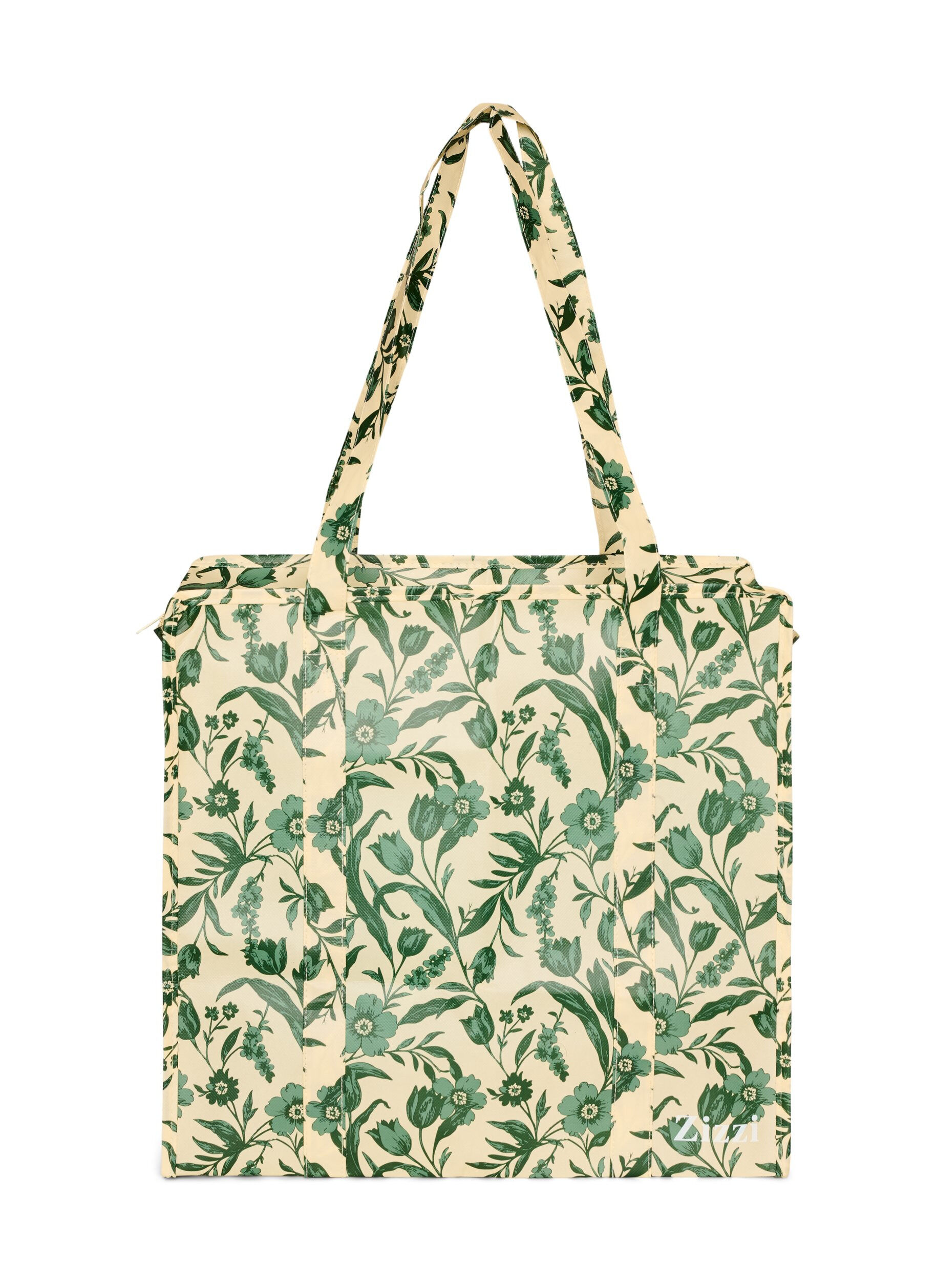 ZizzifashionShopping bag with zipper, Green, Packshot image number 1