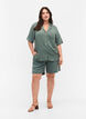 Viscose shirt with short sleeves, Balsam Green, Model image number 1
