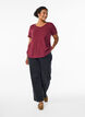 Basic plain cotton t-shirt, Dark Bordeaux, Model image number 1